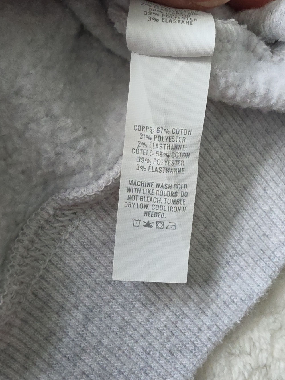 Offline Light Gray Cropped Crewneck Sweatshirt - Picture 7 of 7